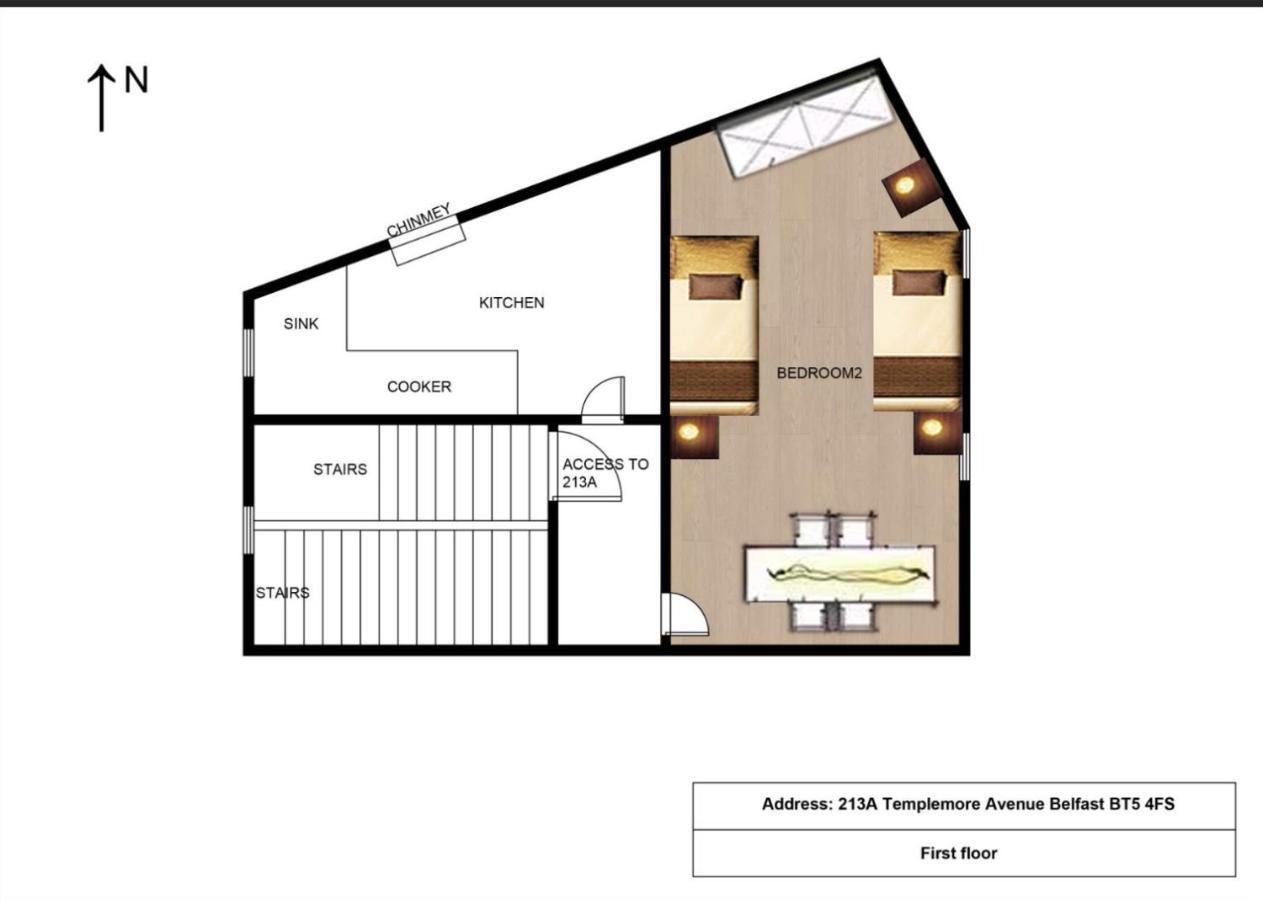בלפסט Entire Pinkapt - Free Parking - Up To 4 Guests - 3 Beds - Close To City Centre מראה חיצוני תמונה